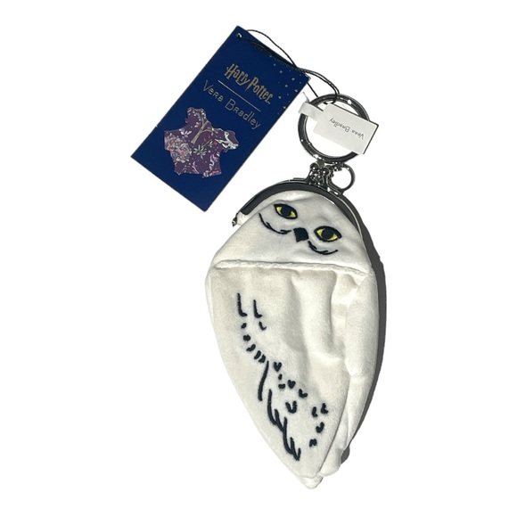 Vera Bradley Harry Potter Forbidden Forest Hedwig the Owl Bag Charm Coin Purse - Picture 5 of 5